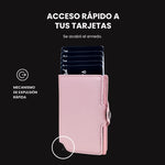 "Billetera LIMITED modelo Glitter con acabado brillante, protección RFID y diseño compacto ideal para destacar con estilo y seguridad."